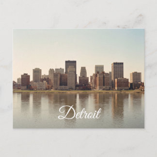 Detroit Michigan Travel Postcard