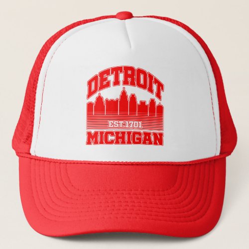 DetroitMichigan Trucker Hat