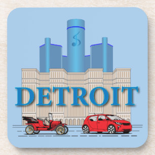 Detroit Michigan United States Beverage Coaster