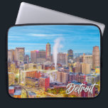 Detroit, Michigan, United States Laptop Sleeve<br><div class="desc">This scenic laptop sleeve features a photograph of the beautiful city of Detroit,  Michigan. This item would make a truly wonderful gift idea for friends and family.</div>