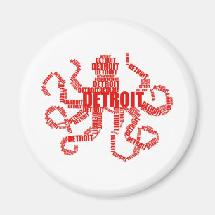 Detroit Octopus Magnet