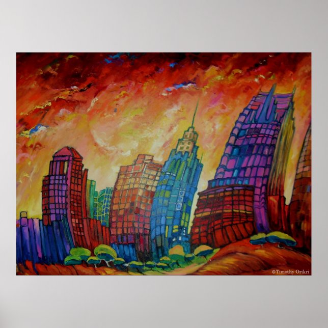 Detroit on the Rocks I - Canvas Print (Front)