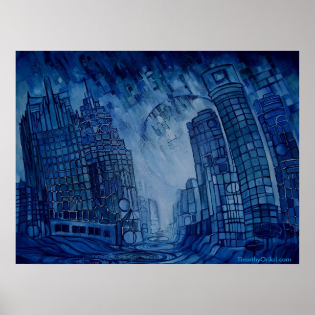 Detroit on the Rocks II - Canvas Print (Front)