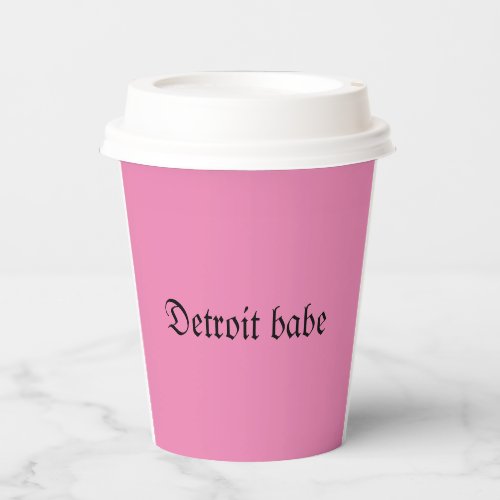 Detroit paper cup