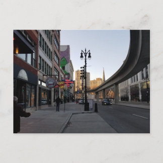 Detroit people mover post card