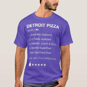 Detroit Pizza Definition Meaning Funny T-Shirt