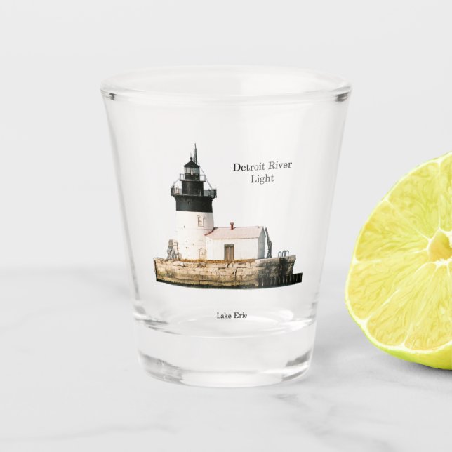 Detroit River Light shot glass (Front)