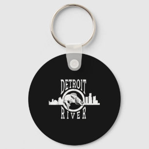 Detroit River Walleye Fishing T Shirt For Men Wome Keychain