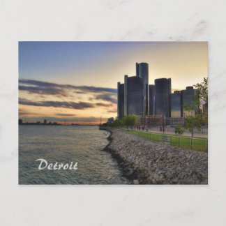 Detroit Riverfront Postcard