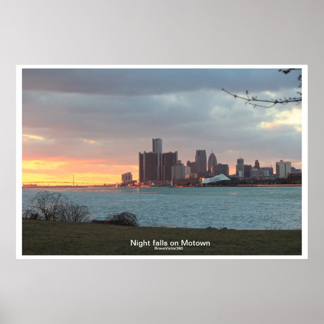 Detroit Riverscape Poster (Front)