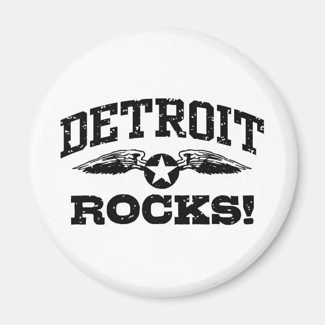Detroit Rocks Magnet (Front)