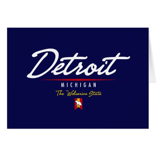 Detroit Script Cards (Front Horizontal)