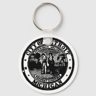 Detroit Seal Keychain