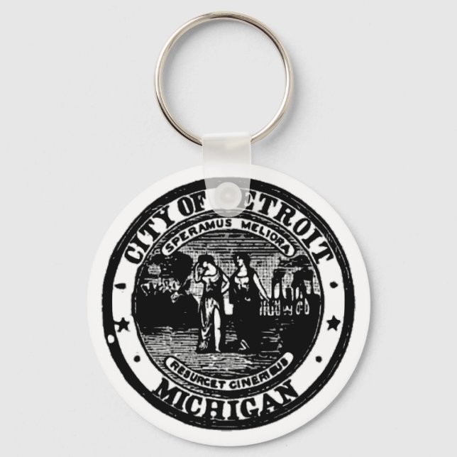 Detroit Seal Keychain (Front)