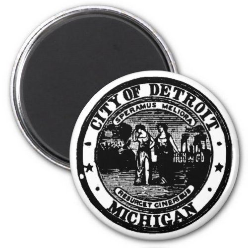 Detroit Seal Magnet