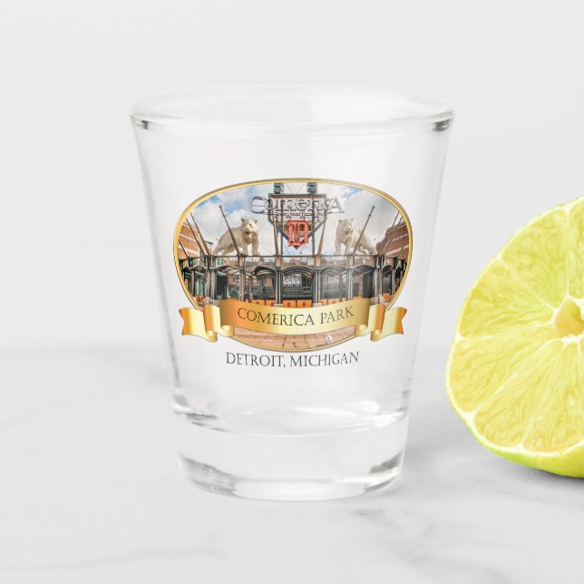 Detroit Shot Glass - Comerica Park (Front)