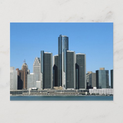 Detroit Skyline 4 Postcard