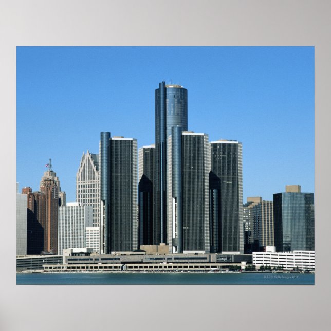 Detroit Skyline 4 Poster (Front)