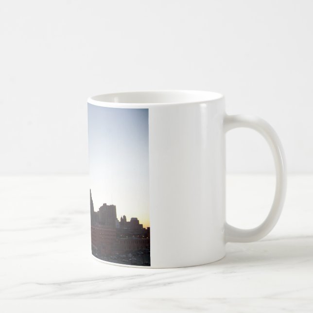 Detroit Skyline at Dusk Mug (Right)