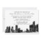 Detroit Skyline Black and White Wedding