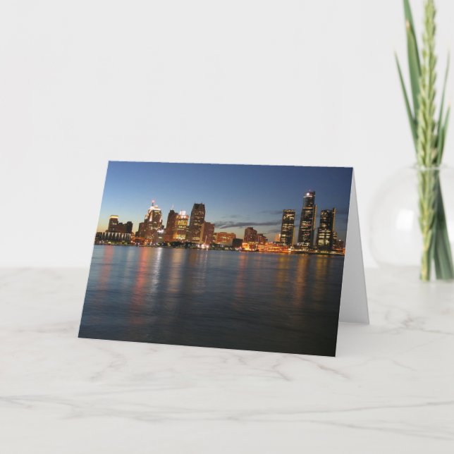 Detroit Skyline Card (Front)