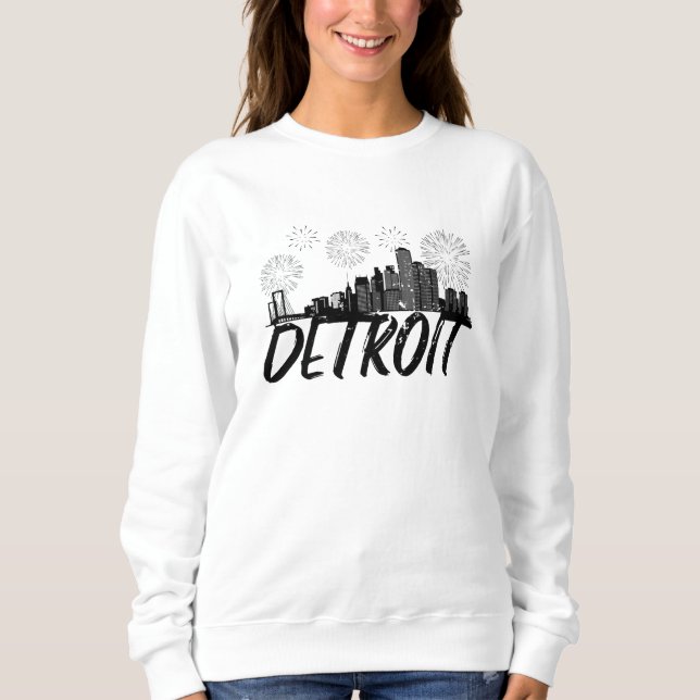 Detroit Skyline City Sweatshirt (Front)
