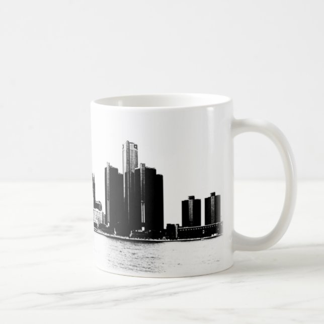 Detroit Skyline Coffee Mug (Right)