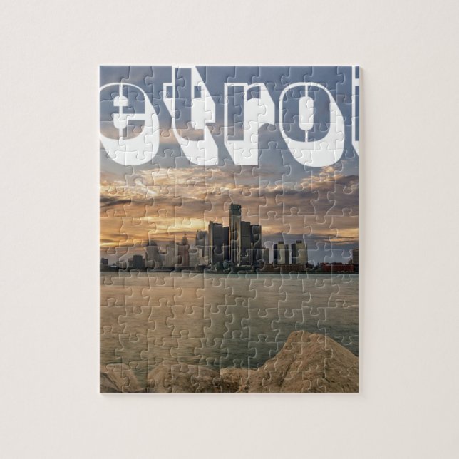 Detroit Skyline Jigsaw Puzzle (Vertical)