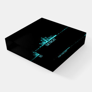 Detroit Skyline Paperweight
