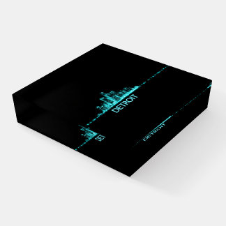 Detroit Skyline Paperweight