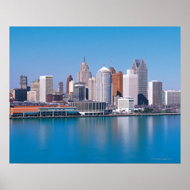 Detroit skyline poster (Front)