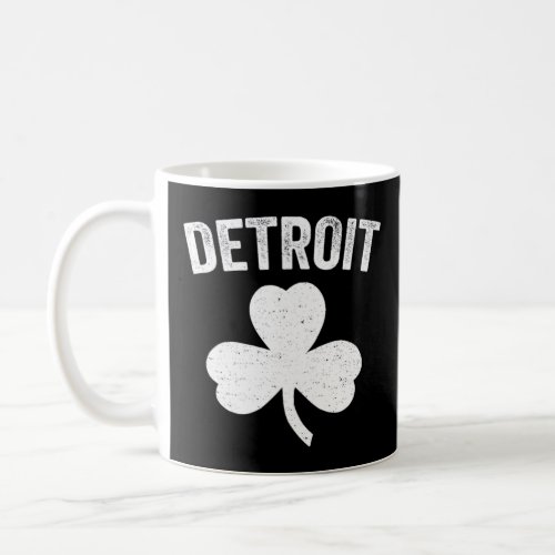 Detroit St Patrick s Day Parade Irish Shamrock Cut Coffee Mug
