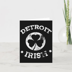Detroit St Patricks Day Parade Paddy Detroit Iri-s Card