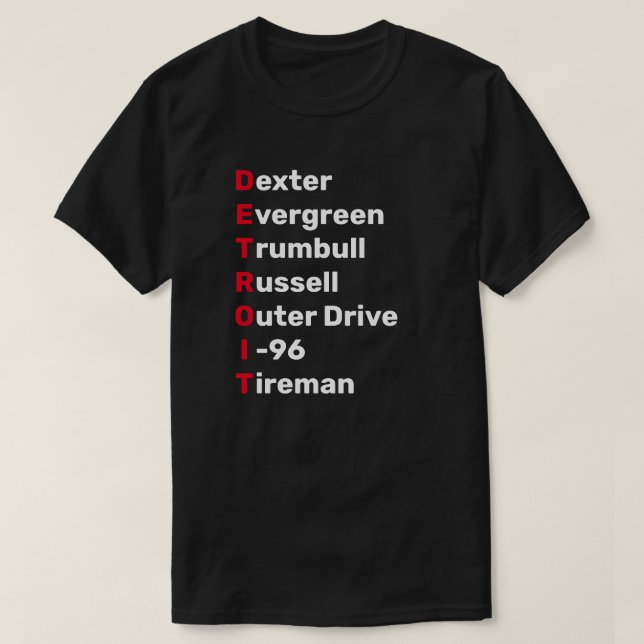 Detroit Steets T-Shirt (Design Front)