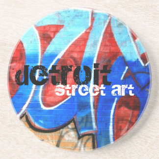 Detroit Street Art Drink Coaster