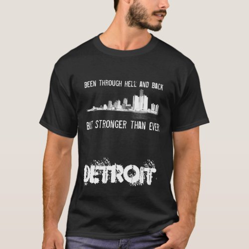Detroit _ Stronger than Ever _ Skyline T_Shirt