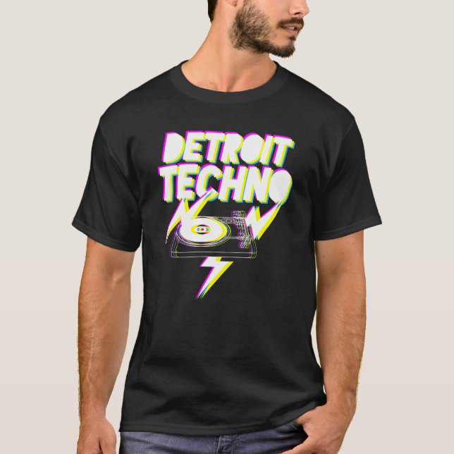 Detroit Techno House Music Festival Favorite Edm D T-Shirt (Front)