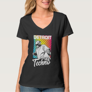 Detroit Techno House Music Festival Player Edm Dj T-Shirt