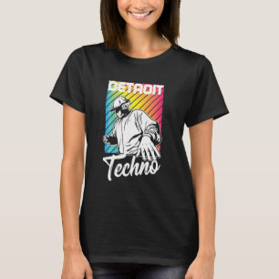 Detroit Techno House Music Festival Player Edm Dj T-Shirt