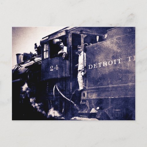 Detroit Terminal Railroad Engine 24 Postcard