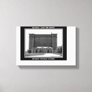 Detroit Train Station Canvas Print