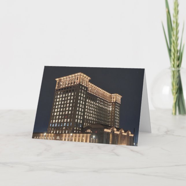 Detroit Train Station Thank You Card (Front)