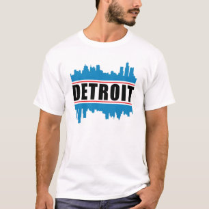 Detroit USA City Cityscape Skyline Funny Gift Idea T-Shirt