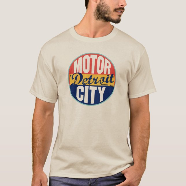 Detroit Vintage Label T-Shirt (Front)