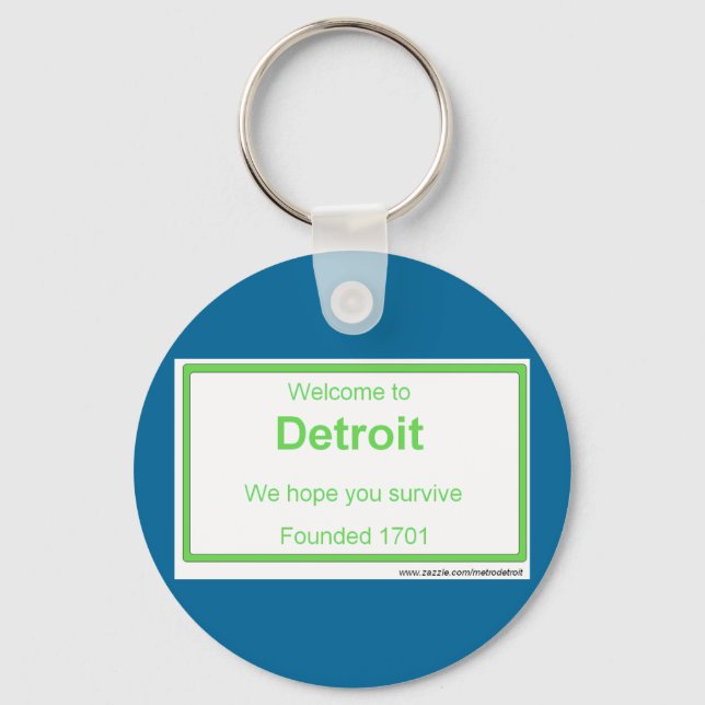 Detroit welcome keychain (Front)