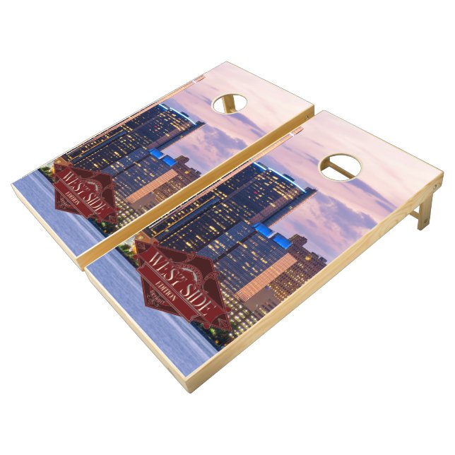 Detroit - West side Edition Cornhole Set (Angled)