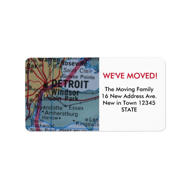 Detroit We've Moved label (Front)