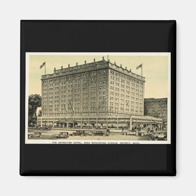 Detroiter Hotel Woodward Ave, Detroit, Michigan Magnet (Front)