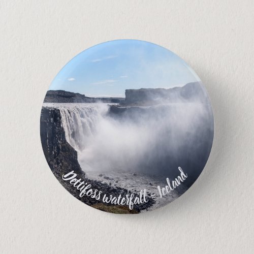 Dettifoss Waterfall in Vatnajokull NP _ Iceland Button