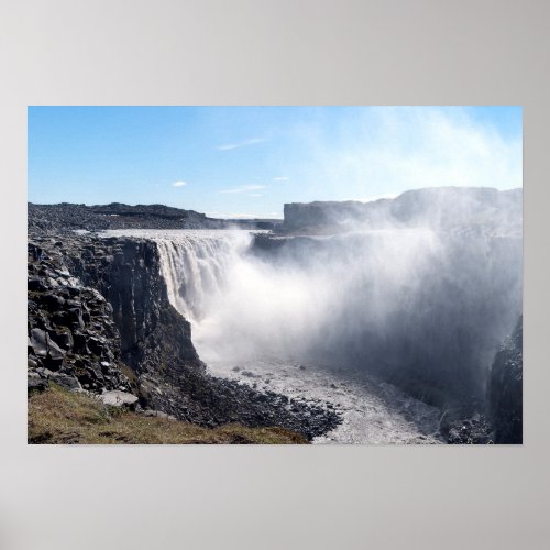 Dettifoss Waterfall in Vatnajokull NP _ Iceland Poster